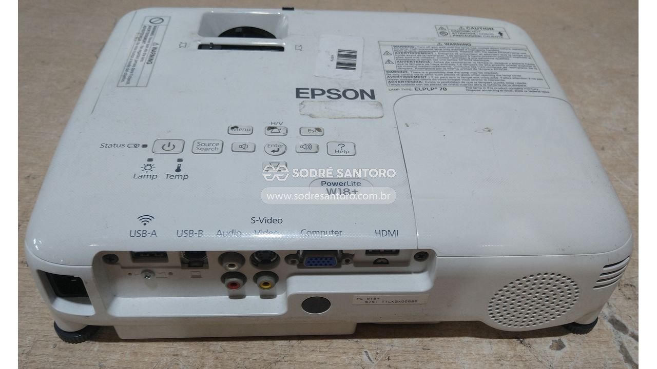 Foto 2: projetor epson powerlite w18+ h550a