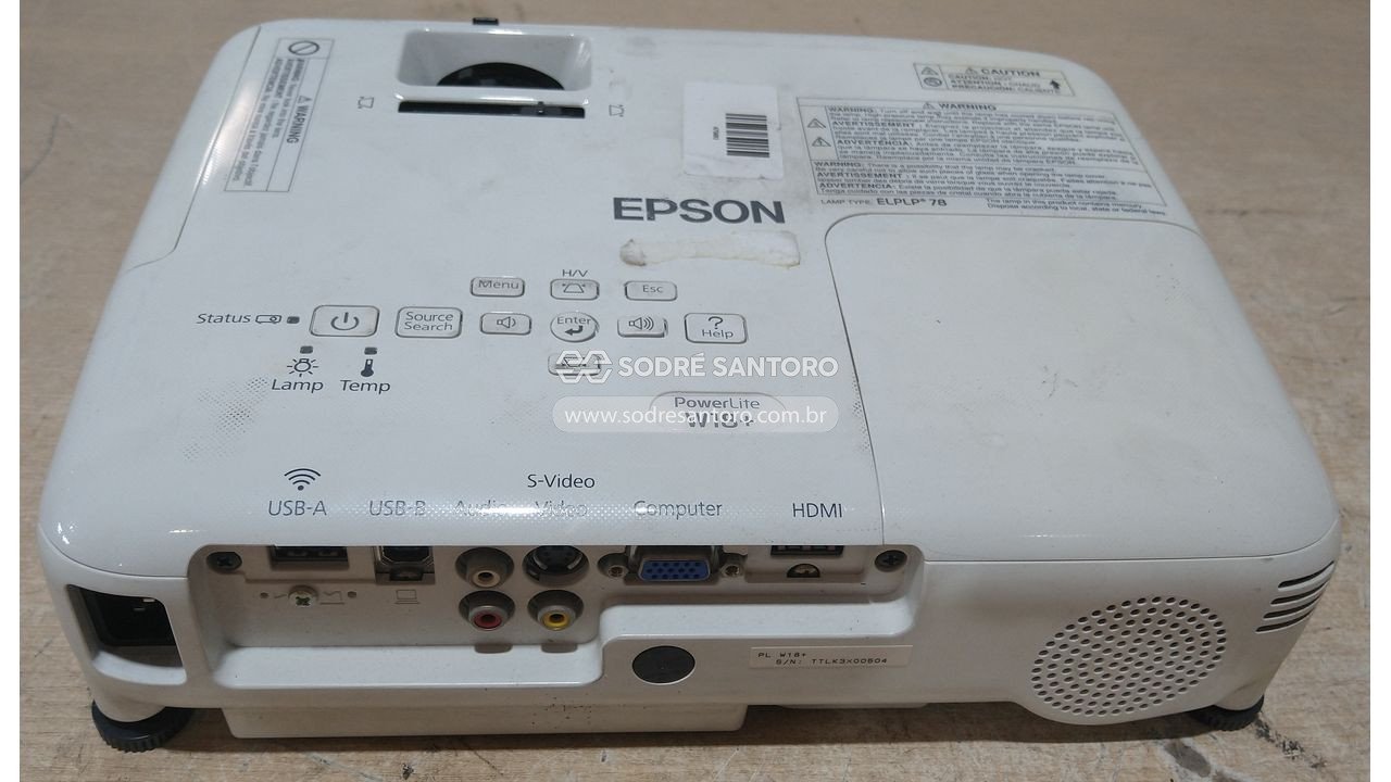 Foto 2: projetor epson powerlite w18+ h550a