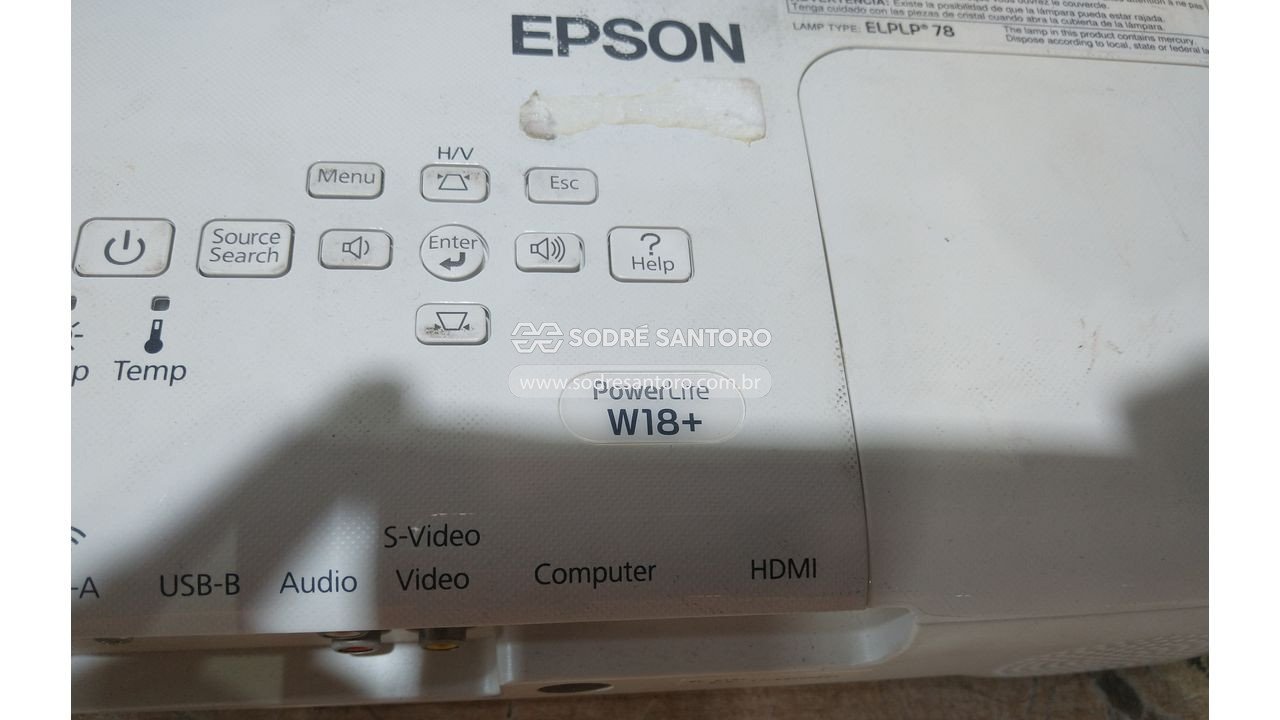 Foto 4: projetor epson powerlite w18+ h550a