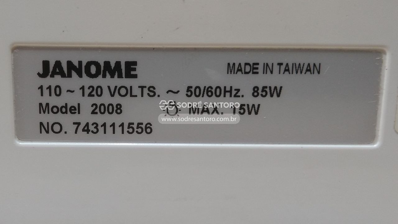 Foto 3: máquina de costura janome 2008 120v