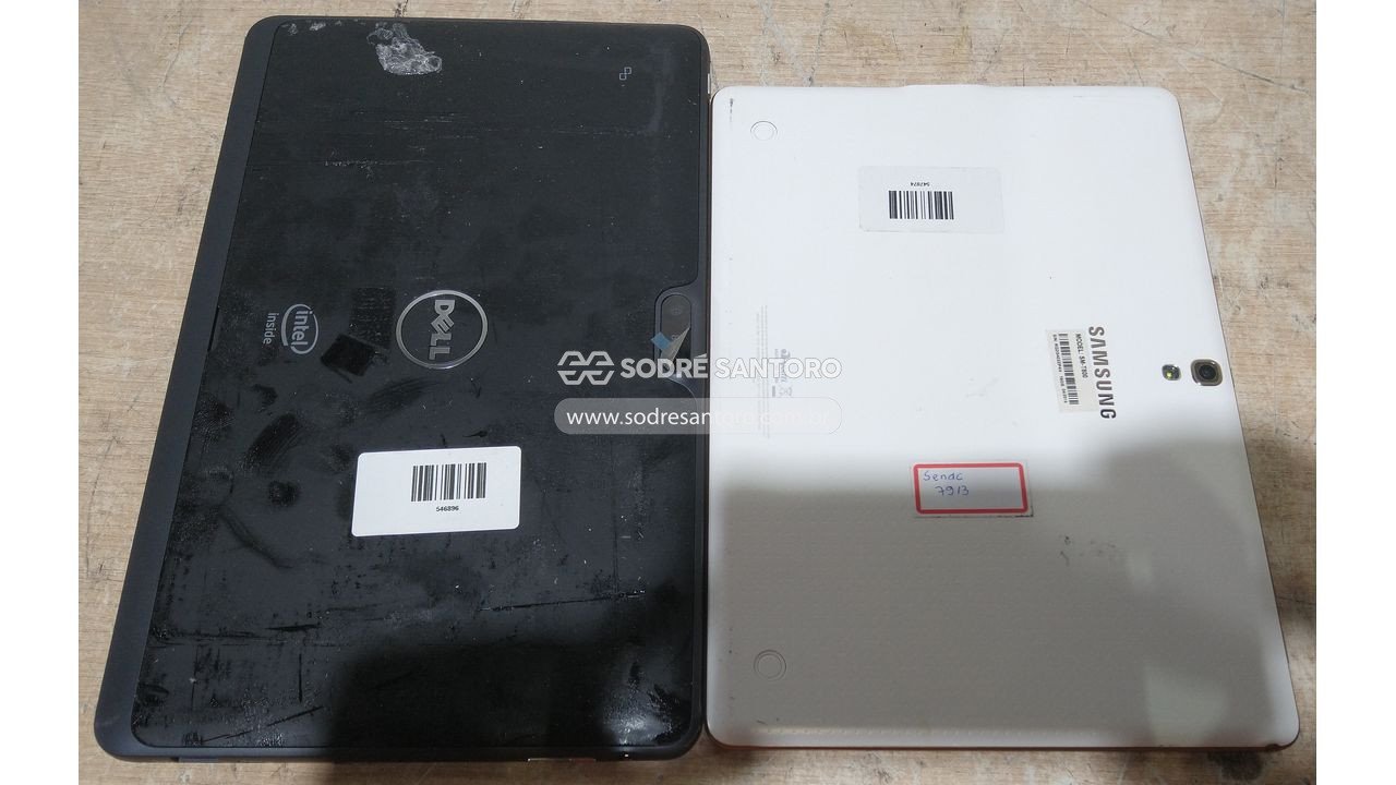Foto 2: sucata de 2 tablets dell / samsung galaxy