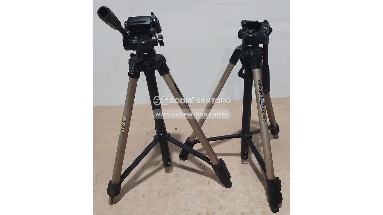 Foto 2: 2 tripés p/ câmera fotográfica velbon cx 560
