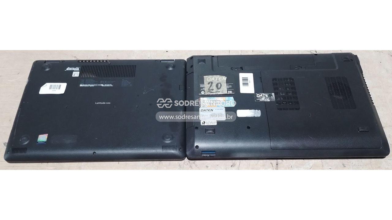Foto 3: sucata de 2 notebooks 14/15" - dell / daten