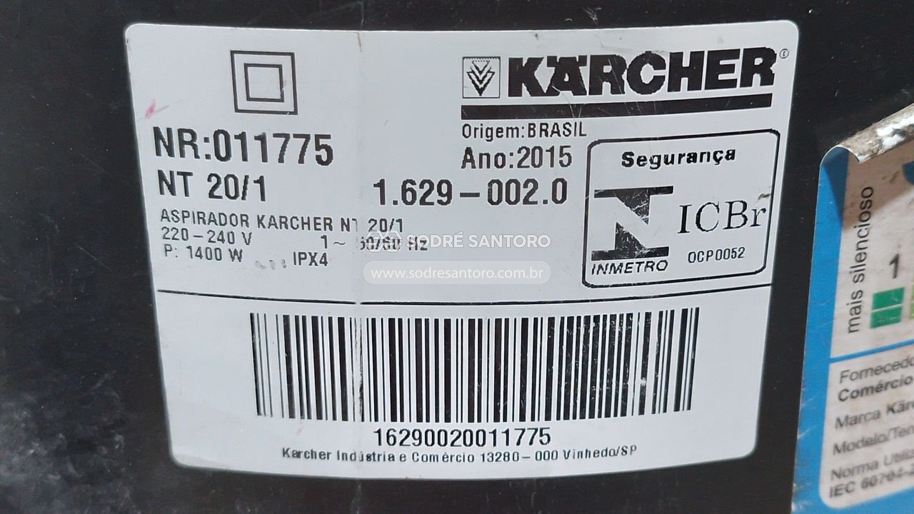 Foto 3: 1 aspirador pó/liquido karcher e 1 extratora ipc