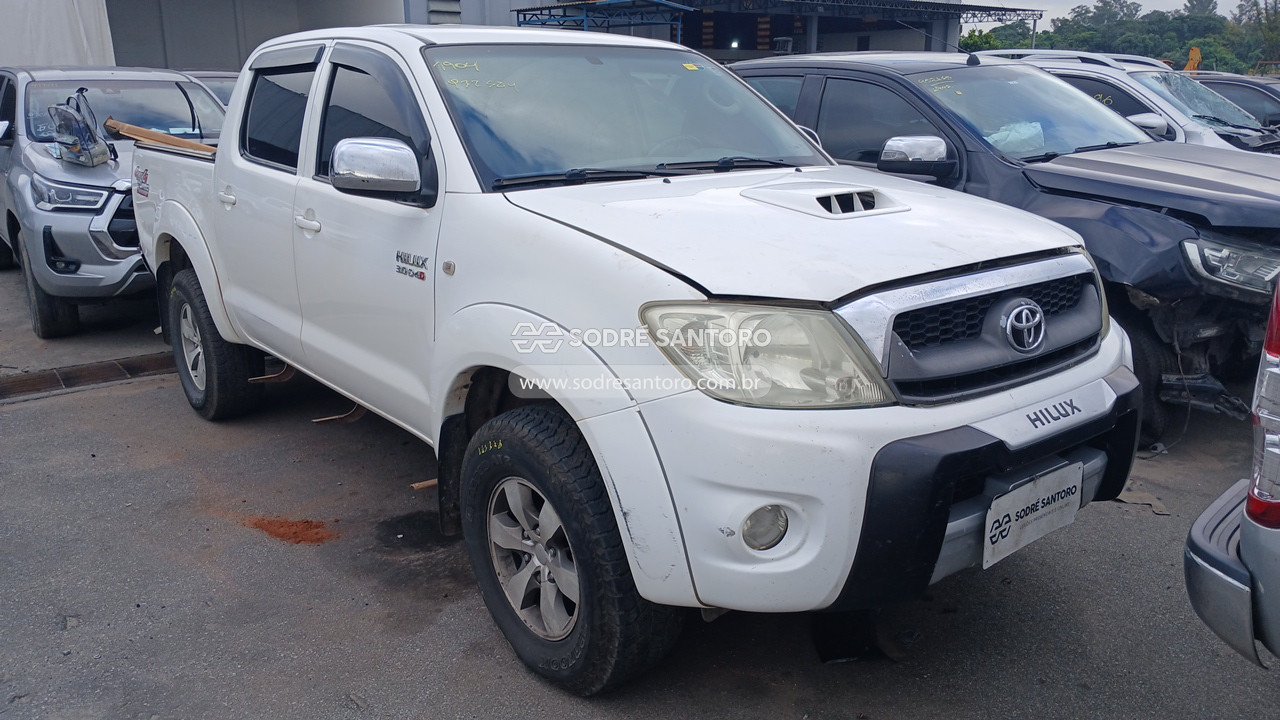 Veículo Toyota Hilux Toyota Hilux CD 4X4 SRV 2009 Diesel Média Monta 2009 em leilão